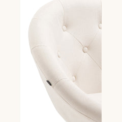 Barhocker London V2 Stoff schwarz - creme