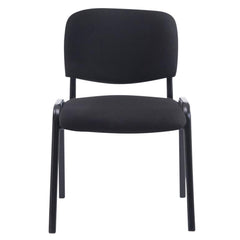 4er Set Stühle XL Ken Stoff - schwarz