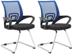 2er Set Besucherstühle Eureka - blau