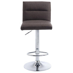 Barhocker Limerick Stoff chrom - dunkelgrau - InfinityMarket