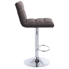Barhocker Limerick Stoff chrom - dunkelgrau - InfinityMarket