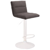 Barhocker Limerick Stoff weiß - dunkelgrau by Dropshipping-Europe – Barhocker