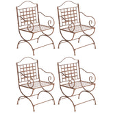 4er Set Stühle Lotta - antik braun