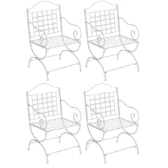 4er Set Stühle Lotta - antik weiß