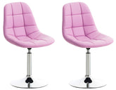 2er Set Stühle Emil Kunstleder - pink