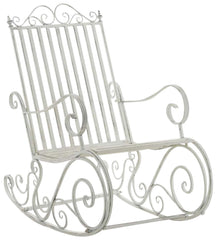 2er Set Schaukelstühle Smilla - antik weiß