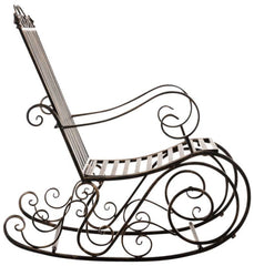 2er Set Schaukelstühle Smilla - bronze