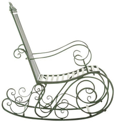 2er Set Schaukelstühle Smilla - antik-grün