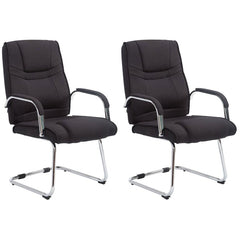 2er Set St�hle Attila Stoff - schwarz