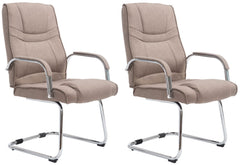 2er Set St�hle Attila Stoff - taupe