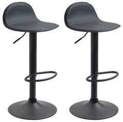 2er Set Barhocker Lana V2 schwarz - schwarz