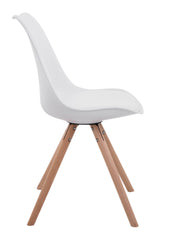 4er Set St�hle Toulouse Kunstleder Rund natura - wei�