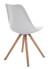 4er Set St�hle Toulouse Kunstleder Rund natura - wei�
