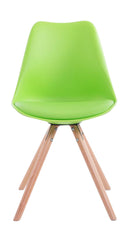 4er Set St�hle Toulouse Kunstleder Rund natura - gr�n