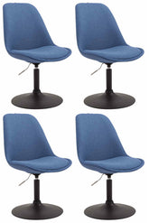 4er Set St�hle Maverick B Stoff - blau