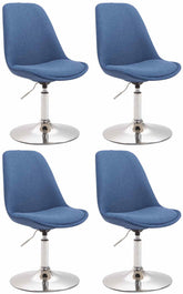 4er Set St�hle Maverick C Stoff - blau