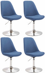4er Set St�hle Maverick C Stoff - blau