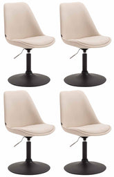 4er Set St�hle Maverick B Stoff - creme