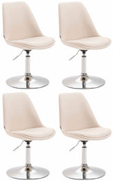 4er Set St�hle Maverick C Stoff - creme