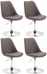 4er Set St�hle Maverick C Stoff - dunkelgrau