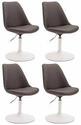 4er Set St�hle Maverick W Stoff - dunkelgrau