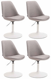 4er Set St�hle Maverick W Stoff - grau