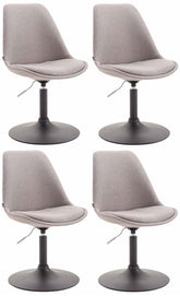 4er Set St�hle Maverick B Stoff - grau