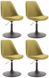 4er Set St�hle Maverick B Stoff - gr�n