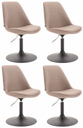 4er Set St�hle Maverick B Stoff - taupe
