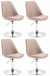 4er Set St�hle Maverick C Stoff - taupe
