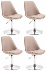 4er Set St�hle Maverick C Stoff - taupe