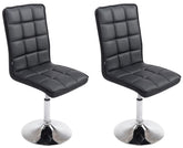 2er Set Esszimmerstühle Peking V2 - schwarz