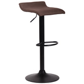 Barhocker Dyn V2 Stoff schwarz - braun