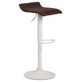 Barhocker Dyn V2 Stoff weiß - braun