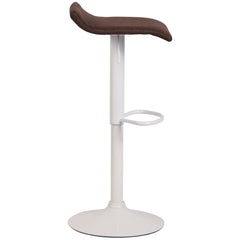 Barhocker Dyn V2 Stoff weiß - braun