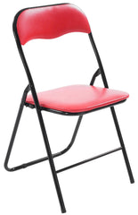 2er Set Klappstuhl Felix - rot/schwarz by Dropshipping-Europe – Möbel