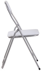 2er Set Klappstuhl Felix - weiß/silber by Dropshipping-Europe – Möbel