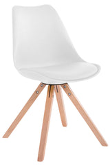4er Set St�hle Toulouse Kunstleder Natura Square - wei�