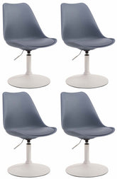 4er Set Esszimmerst�hle Maverick W Kunststoff - grau
