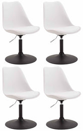 4er Set Esszimmerst�hle Maverick B Kunststoff - wei�