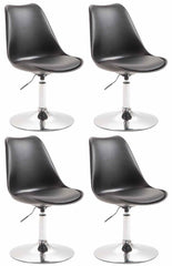 4er Set Esszimmerst�hle Maverick C Kunststoff - schwarz