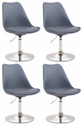 4er Set Esszimmerst�hle Maverick C Kunststoff - grau