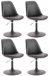 4er Set Esszimmerst�hle Maverick B Kunstleder - schwarz