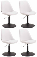 4er Set Esszimmerst�hle Maverick B Kunstleder - wei�