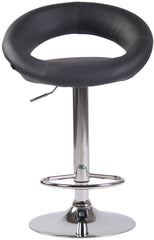 2er Set Barhocker Olinda Kunstleder chrom - grau