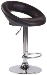 2er Set Barhocker Olinda Kunstleder chrom - braun