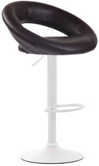2er Set Barhocker Olinda Kunstleder wei� - braun