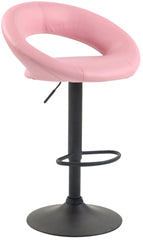 2er Set Barhocker Olinda Kunstleder schwarz - pink