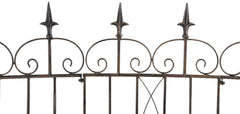 4er Set Gartenz�une Mangold - bronze