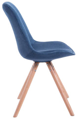 4er Set St�hle Toulouse Stoff Natura Rund - blau